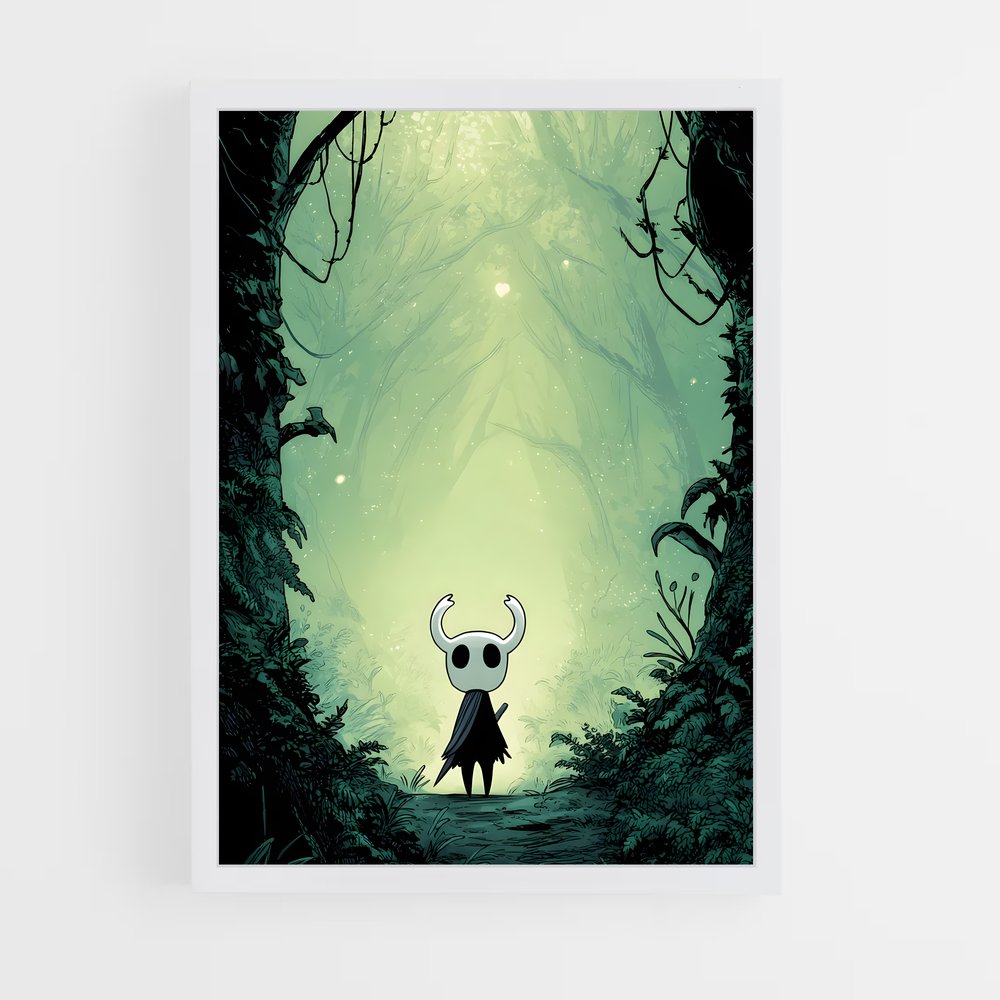 Poster L'Explorateur des Ombres – affiche Hollow Knight (vue 3)